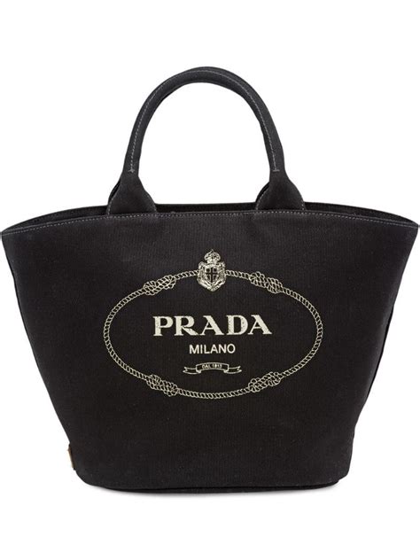 vintage prada shopper logo|prada handbags.